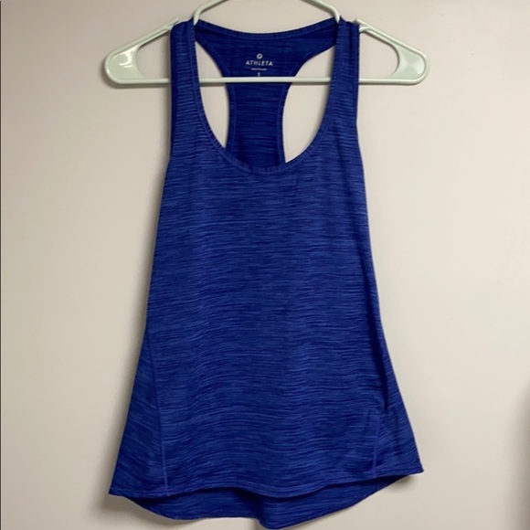 Athleta women's  Blue Razor Back Workout top, Small - Picture 1 of 7